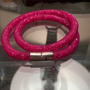 Swarovski double wrap crystal dust bracelet